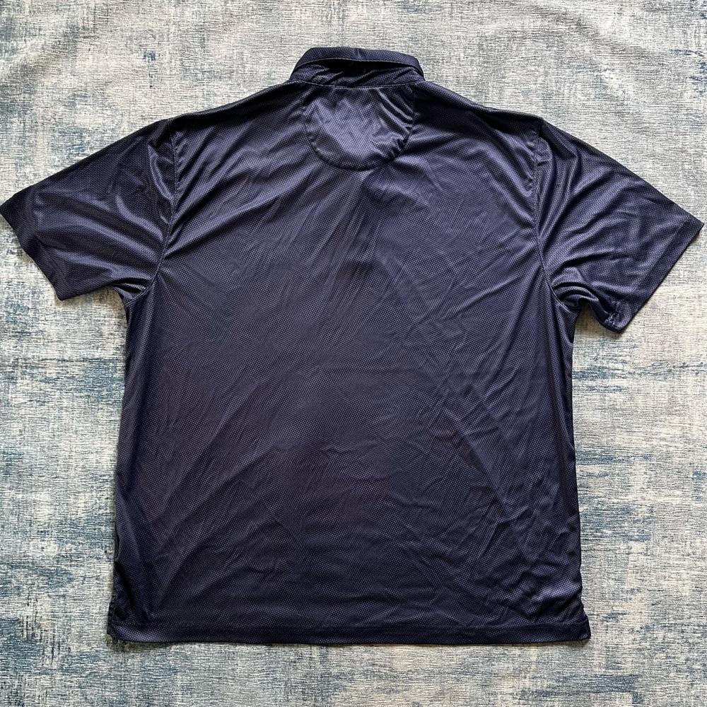 Greg Norman Play Blue Geometric Print ML75 Golf Polo XXL - Picture 2 of 6